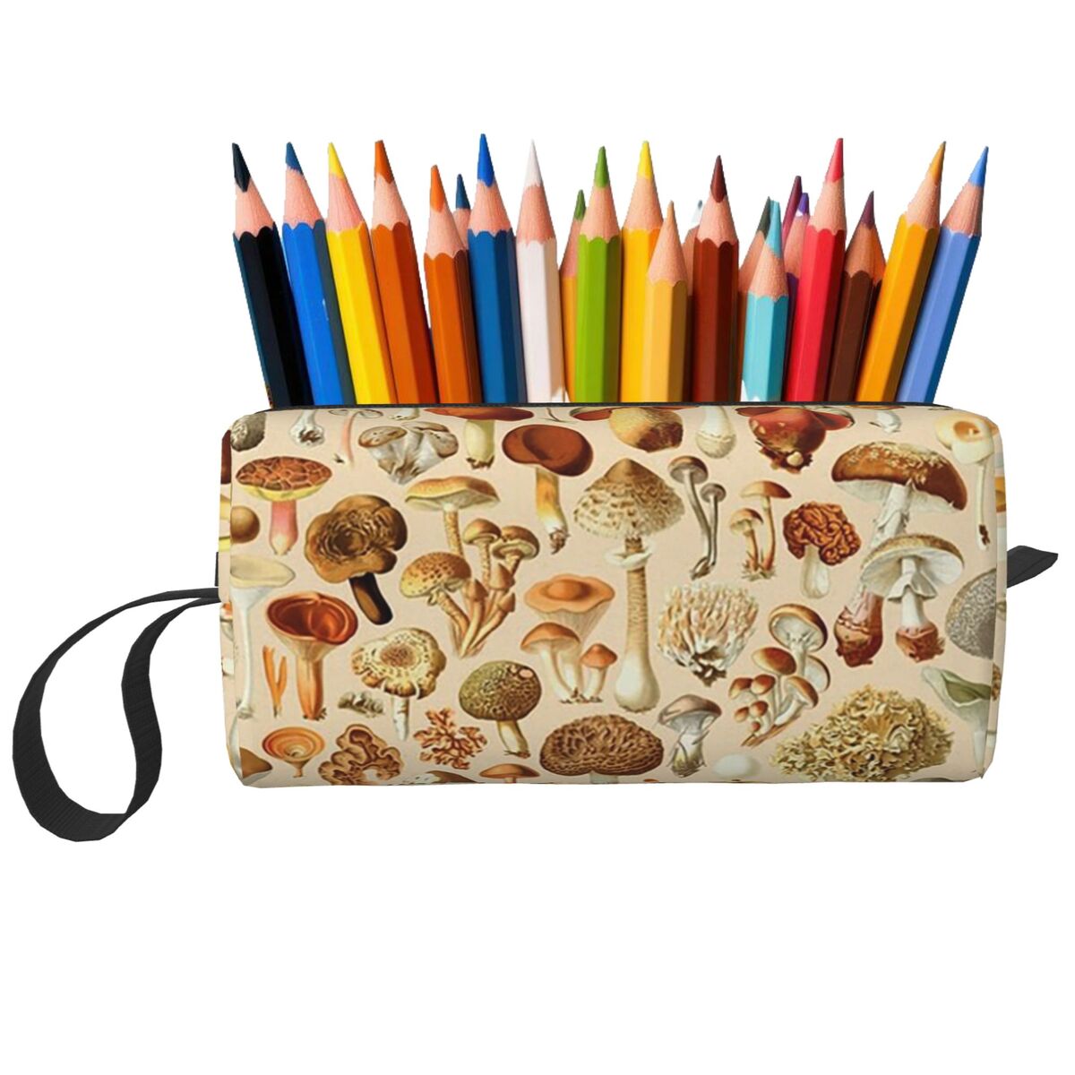 Vintage Collectible Pens - Vintage Mushroom Designs Collection ดินสอกล่องปากกาดินสอกระเป๋าเครื่องเขียนกระเป๋าเดินทางผู้หญิงกระเป๋าเครื่องสําอาง Organizer