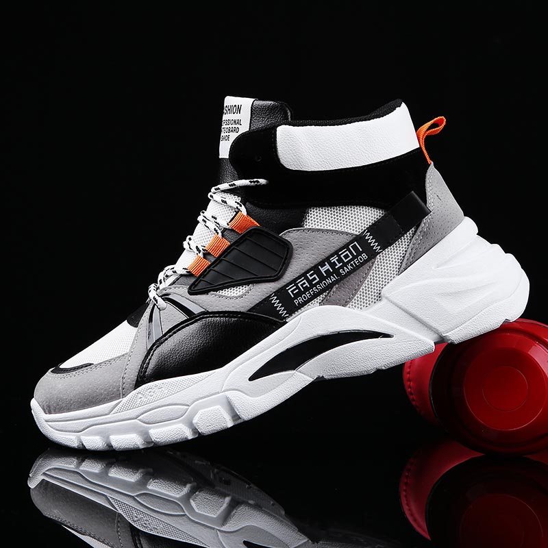Shop Deals On Vintage Collectible Items - Hightopฤดูร้อนผู้ชายกีฬารองเท้าMan Runningรองเท้าผู้ชายกีฬารองเท้าผู้ชายTop Topรองเท้าผ้าใบบุรุษรองเท้าเทนนิสเดินสีเทาD-421