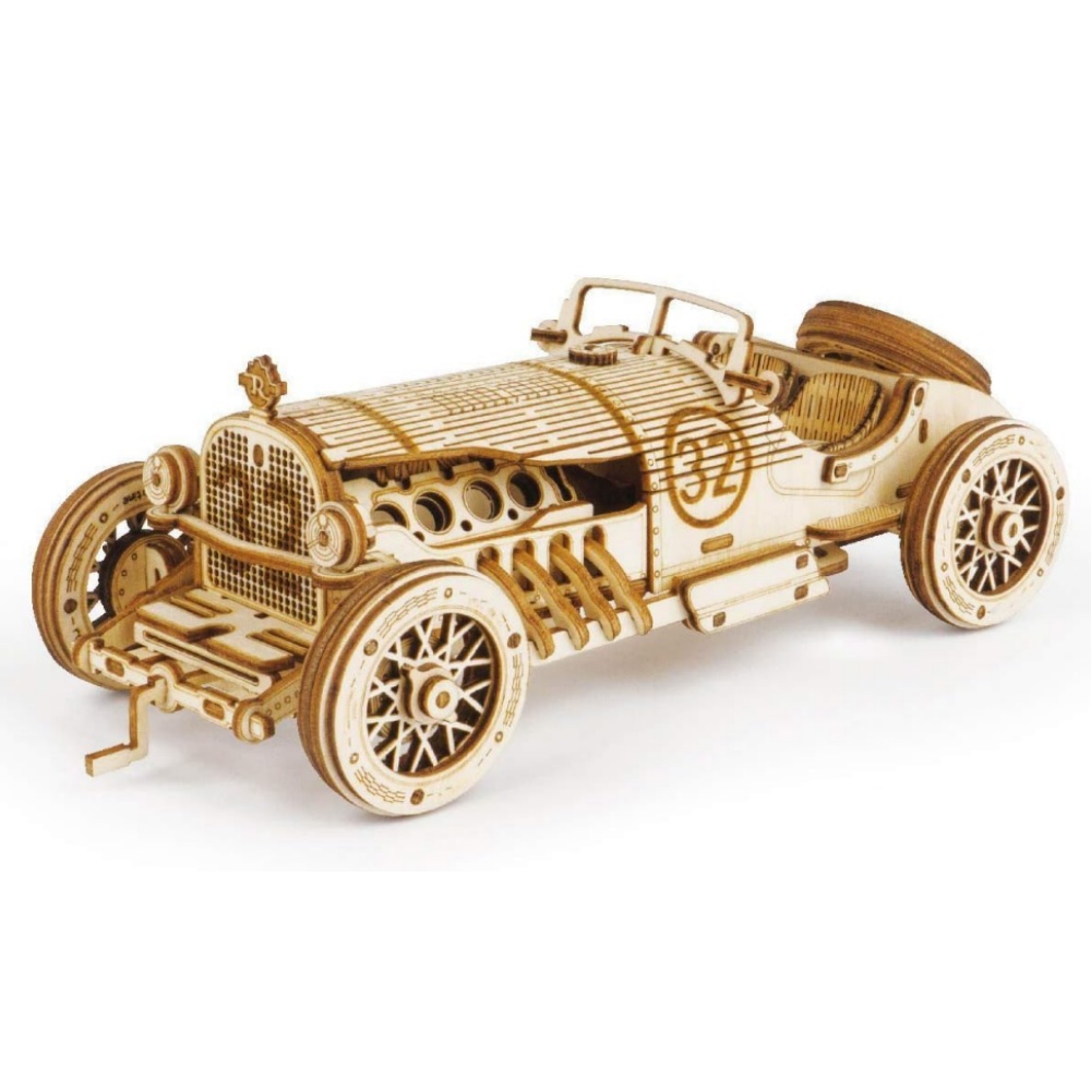 Vintage Collectible Cars - ชุดประกอบโมเดลรถยนต์คลาสสิก 3 มิติ ทำจากไม้ ยี่ห้อ Robotime