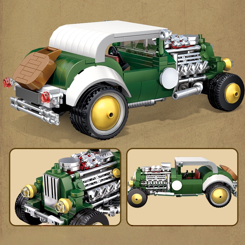 ชุดตัวต่อรถย้อนยุคสไตล์วินเทจ  - Vintage Collectible Cars บทวิจารณ์และราคา
