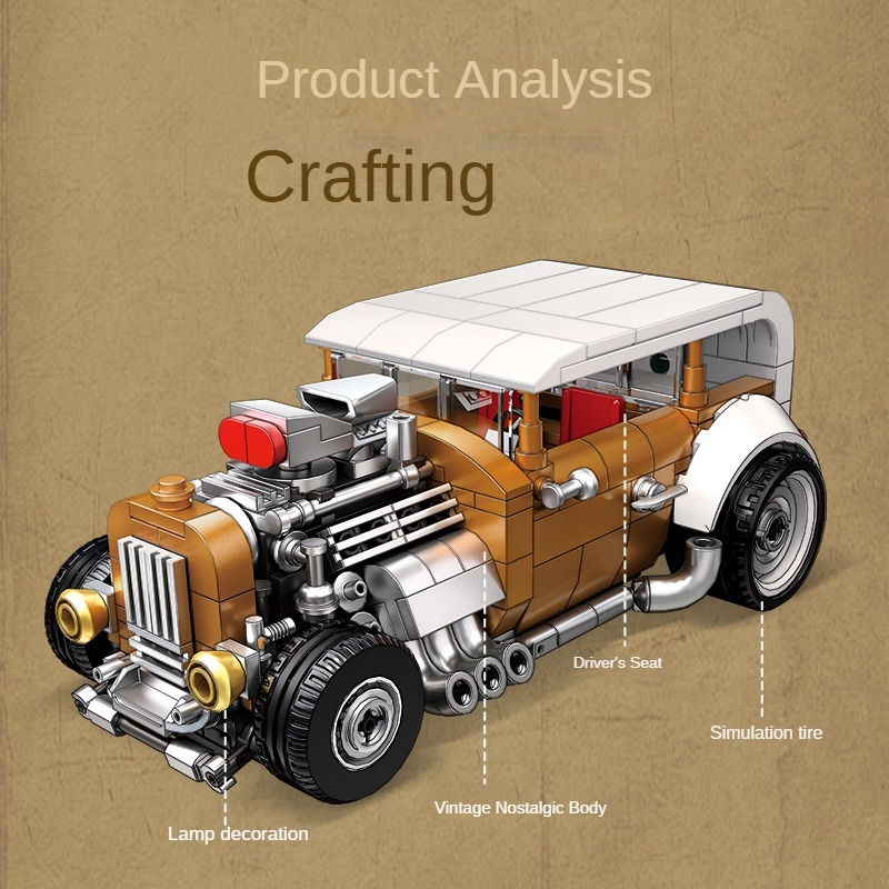 ชุดตัวต่อรถย้อนยุคสไตล์วินเทจ  - Vintage Collectible Cars บทวิจารณ์และราคา