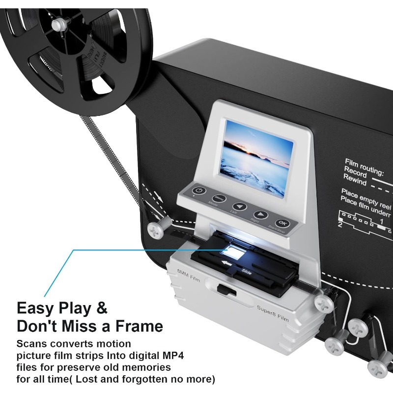 เครื่องแปลงฟิล์ม 8 มม. และซูเป - Super 8 Film Reel บทวิจารณ์และราคา