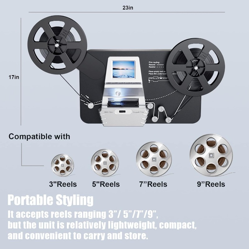 เครื่องแปลงฟิล์ม 8 มม. และซูเป - Super 8 Film Reel บทวิจารณ์และราคา