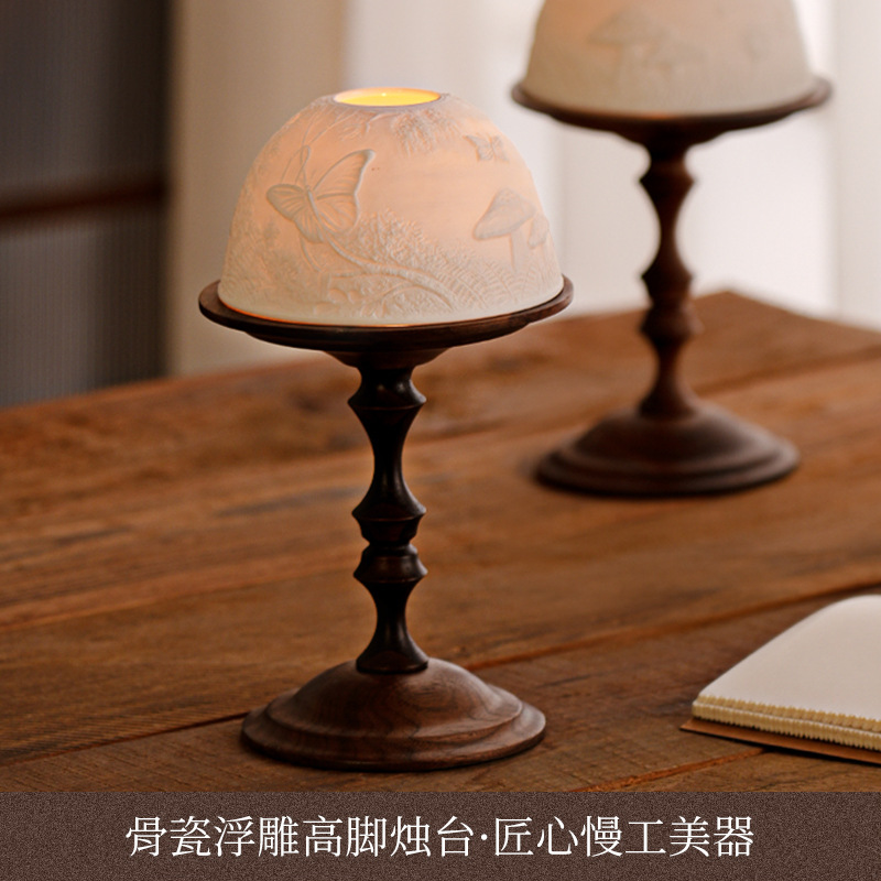 เชิงเทียนวินเทจไม้วอลนัทพร้อมฝ - Collectible Vintage Matches บทวิจารณ์และราคา