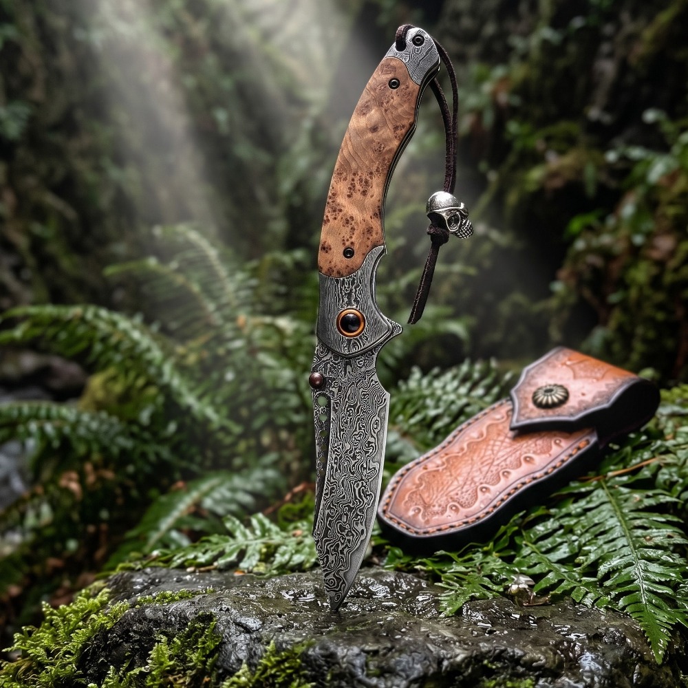 มีดพับลายดามัสกัสความแข็งสูง ม - Vintage Collectible Pocket Knives บทวิจารณ์และราคา