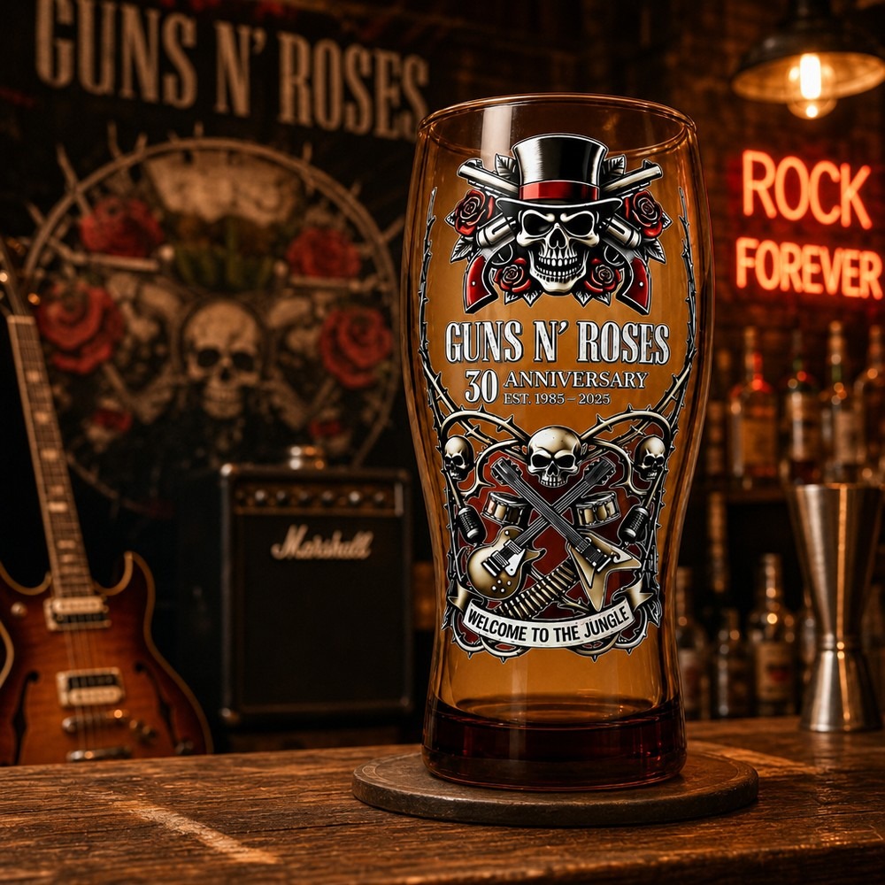 แก้วเบียร์ที่ระลึก Guns N' Ros - Vintage Collectible Guns บทวิจารณ์และราคา