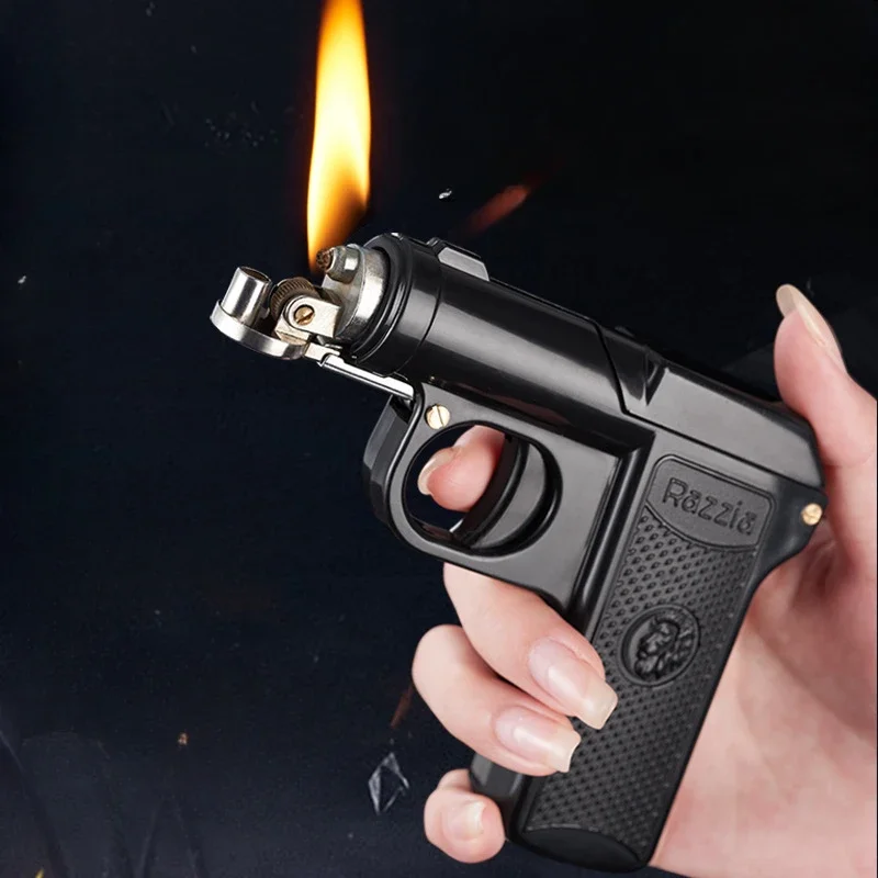 ไฟแช็กทรงปืนวินเทจ กันลม ทำจาก - Vintage Collectible Guns บทวิจารณ์และราคา